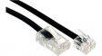 11.04.3033 Telephone Cable 5 m Black