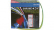 GYS500-E-D Heat-Shrink Tubing Spool Box 6.4 ... 12.7mm Green / Yellow 6m
