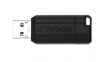 49064 USB Stick, PinStripe, 32GB, USB 2.0, Black