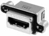 MHDR-A111-30 Разъем: HDMI; гнездо; PIN:19; позолота; THT; угловой 90°; IP67