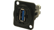 CP30205NMB USB Adapter in XLR Housing, 9, 2 x USB 3.0 A