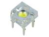 OSYWM4Z2C1D, LED Super Flux; 7,62x7,62мм; двухцветный; желтый/белый; 120°, OPTOSUPPLY