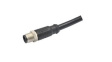 MSAS-17BMMM-SL8D01 M12 Straight Plug Sensor Cable, 17 Poles, A-Coded,
