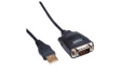 12.99.1074 Converter Cable USB A Plug - D-SUB 9-Pin Male 1.1m Black