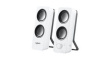 980-000811 PC Speakers, 2.0, 10W, White