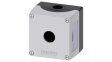 3SU1851-1AA00-1AA1  Switch Enclosure, 1 Command Point, 85x89.4x68mm, Grey, SIRIUS ACT