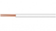 2845/7 WH005 [30 м] Hook-Up Wire, 0.35 mm2, White Copper Strand, Silver Plated PTFE
