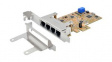 EX-6084 PCIe Gigabit Ethernet Network Card with 4x RTL8153B Realtek Chipset