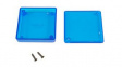 1551TTTBU Miniature Plastic Hand Held Enclosure 1551 60x60x15mm Blue ABS IP54