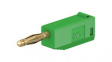 22.2616-25 Laboratory Socket, diam. 2mm, Green, 10A, 60V, Gold-Plated
