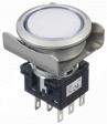 LB6ML-M1T64PW Кнопочный переключатель с подсветкой 2CO 5 A 30 В / 125 В / 250 В IP65