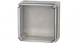 CI44E-200 Insulated enclosure 375 x 375 x 225 mm pebble grey RAL 7032 Polycarbonate IP 65