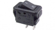 RND 210-00545 Ultraminiature Power Rocker Switch, Black, On-Off