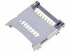 MCSP-R-08-A-SG-HC-T/R Разъем: для карт памяти; SD Micro; с откидывающейся крышкой; SMT