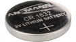 1516-0004 Lithium Button Cell Battery,  Lithium Manganese Dioxide, 3 V