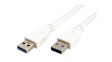 11.99.8976 USB Cable USB-A Plug - USB-A Plug 3m White