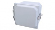 PJU664L Type 4X Junction Box with Solid Snap Latch Cover, 159x105x154mm, Polyester, Grey