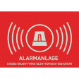 AU1323 Стикер "Alarmanlage" на немецком языке 74 x 52.5 mm