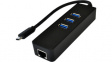 EX-1133-N Ethernet Adapter, USB Hub USB 1x 10/100/1000 -