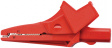 SAK 6674 Ni / RT Безопасный зажим типа "крокодил" ø 4 mm красный