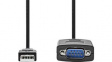 CCGW60852BK09 Converter Cable USB-A Plug - RS232 Plug Black