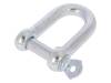 SK12 Dee shackle; steel; for rope; zinc; Size: 12mm
