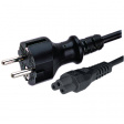 SP-227-06-I Power cable for Notebooks, PE contact 90° 1.8 m черный