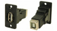 CP30609N  USB Adapter, USB 2.0 A Socket - USB 2.0 B Socket