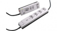335.055 Outlet strip, 1 Switch / USB Charging / Surge Protection / LED, 7xF (CEE 7/3) / 
