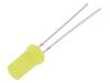OSYYR25TK4A, LED; 5мм; биполярный; желтый; 150-220мкд; 180°; LED AC, без фланца, OPTOSUPPLY