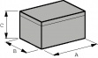 ALN 060605 COMPLETE Универсальный корпус серебристо-серый (RAL 7001) 66 x 60 x 46 mm Алюминий
