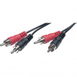 AC5-3M/BK-R Audio cable stereo cinch 3 m