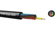 UL-LIYY 4XAWG26, 2464/1061 [100 м] Control cable, PVC,  0.14 mm2, Shielded, Black, 100 m