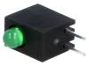 L-934CB/1GD-RV LED; в корпусе; зеленый; 3мм; Кол-во диод: 1; 20мА; 60°; 2,2?2,5В