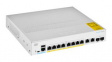 CBS350-8P-E-2G-EU PoE Switch, Managed, 1Gbps, 67W, PoE Ports 8, Fibre Ports 2