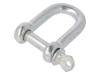 SK.6 Dee shackle; steel; for rope; zinc; Size: 6mm