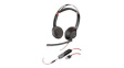 207576-03 Headset, Blackwire 5200, Stereo, On-Ear, 20kHz, USB/Stereo Jack Plug 3.5 mm, Bla