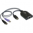 KA7169 Адаптер USB/DisplayPort - кат. 5e/6 KVM