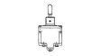 12TL1-1 Toggle Switch, DPDT, Latched, 20A, 28VDC