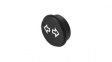 09-0S12.0084 Pushbutton Cap, Round, Black