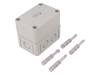 10590201 Enclosure with knock outs grey, RAL 7035 Polystyrene IP 66 N/A TK-PS