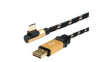 11.02.9062 Cable USB-A Plug - USB-C Plug 3m USB 2.0 Black / Gold