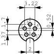 2-1437719-1 Cable connector, Triad 01 5-pin Число полюсов=5
