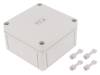 11040401 Enclosure without knock outs grey, RAL 7035 Polystyrene IP 66 N/A TK-PS