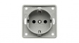 841952506 Wall Outlet INTEGRO 1x DE Type F (CEE 7/3) Socket Flush Mount 16A 250V Grey