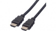 11.04.5542 HDMI Cable with Ethernet m -m Black 2 m