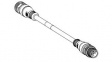 120066-8995 Sensor Cable M12 Plug-M12 Socket 5m 4A 5 Poles