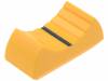 GS4-YEL Ручка: движок; Цвет: желтый; 24x11x10мм; Мат-л: пластмасса
