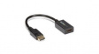 DP2HDMI2  Adapter with Latches, DisplayPort Plug / HDMI Socket