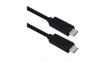11.02.9080 Cable USB-C Plug - USB-C Plug 500mm USB 4.0 Black
